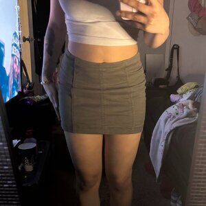 Macy's Women's Grey and Khaki Skirt